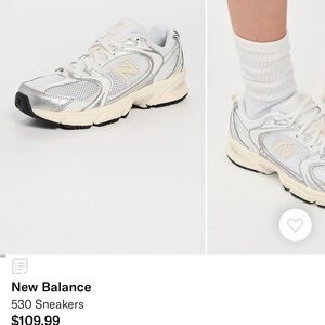 New Balance Women's 530 Sneakers - White and Tan